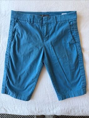 Vince Bright Blue Cotton Bermuda Shorts Size 2